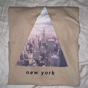 Tan New York Graphic Tee